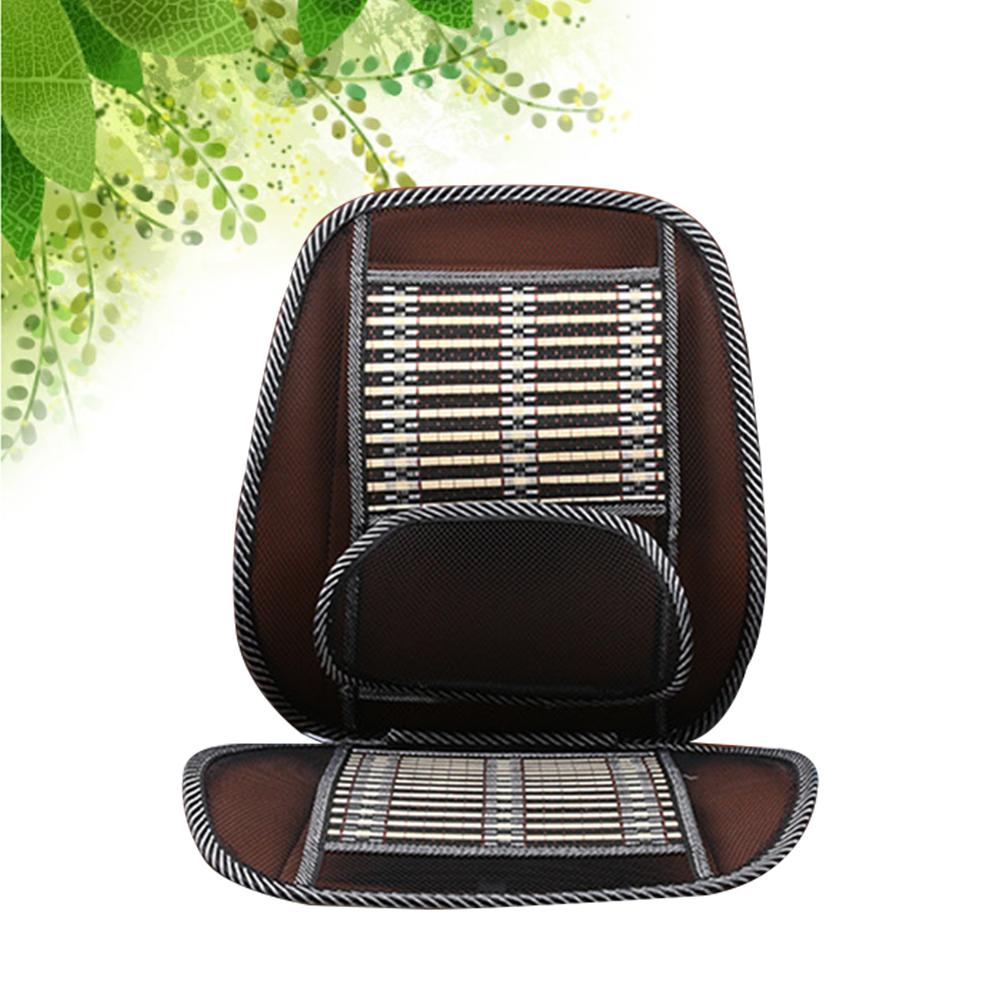 1pc Practical Breathable Non-Slip Waist Support Mat Bamboo Slice Cool Mat Summer Mat for Students