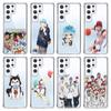 Kuroko Basketball Anime Phone Case For Samsung S10 S20 Fe S21 S22 S8 S9 Plus S21ultra S22ultra Clear Shockproof Funda Soft Cover