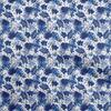 Cotton Poplin Blue Fabric Tropical Leaf Craft Projects Decor Fabric Printed By The Yard 42 Inch