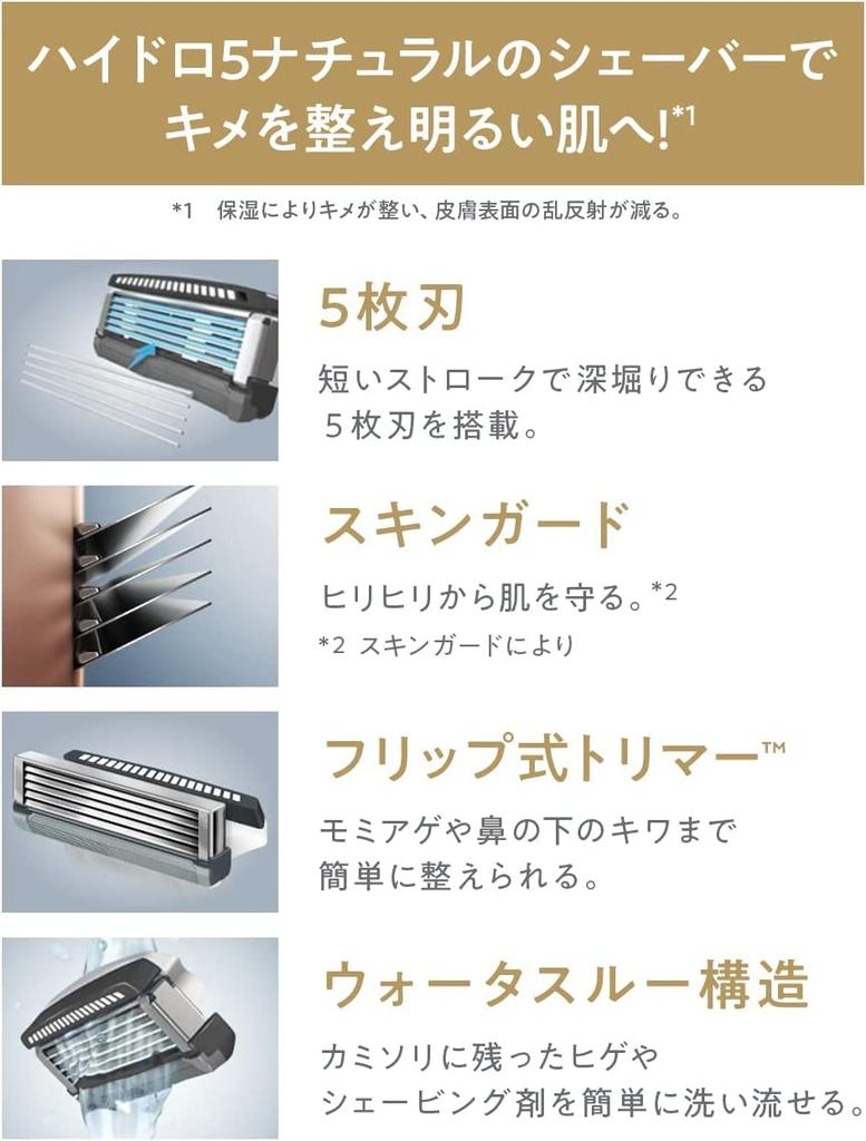 Schick Schick Hydro 5 Natural Держатель лезвия 1 сменный бежевый (с + лезвием)