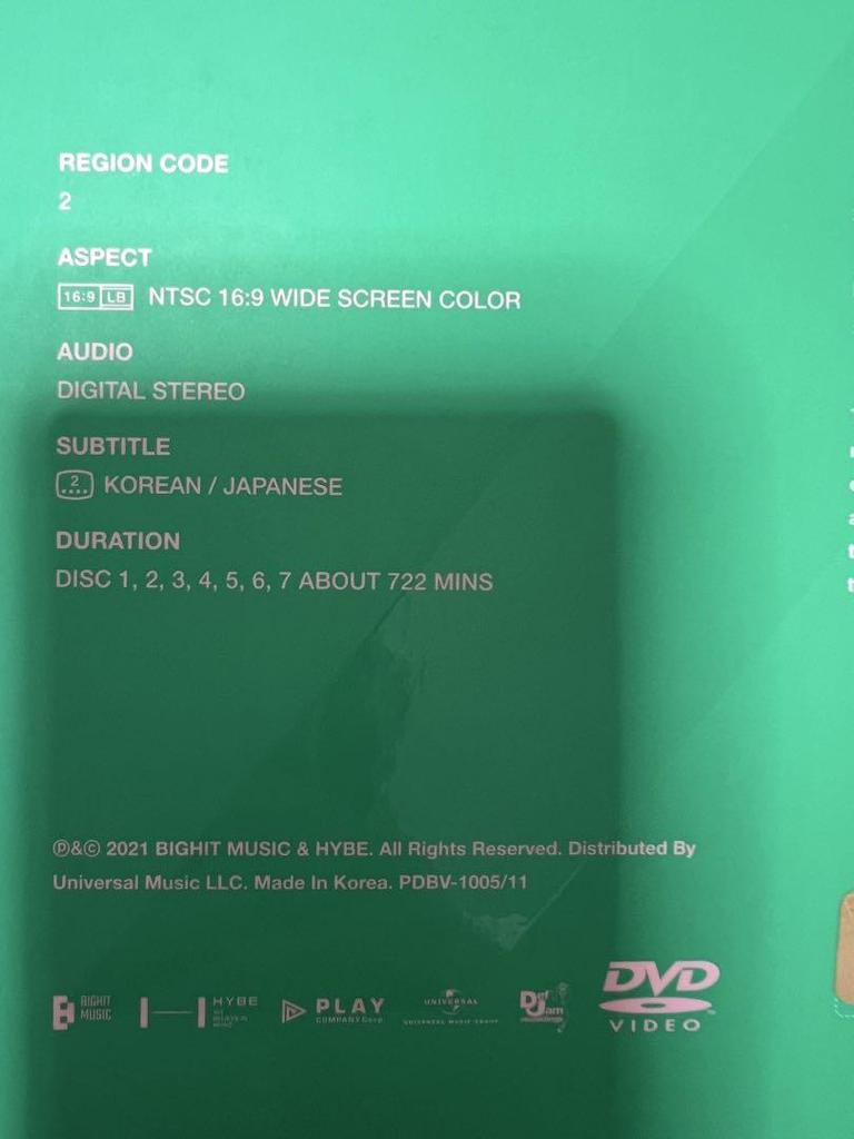 [USED] BTS Memories of 2020 DVD