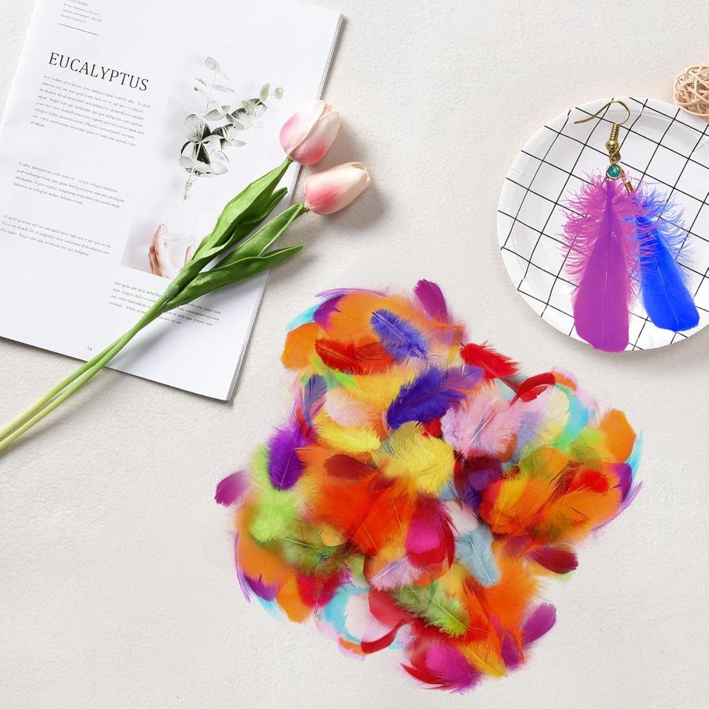 50PCS 12-18cm Goose Feathers Natural Dream Catcher Feathers  Wedding Party Handicraft Accessories