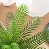 18 листьев искусственная пальма тропические растения поддельные пальмовые листья домашний сад