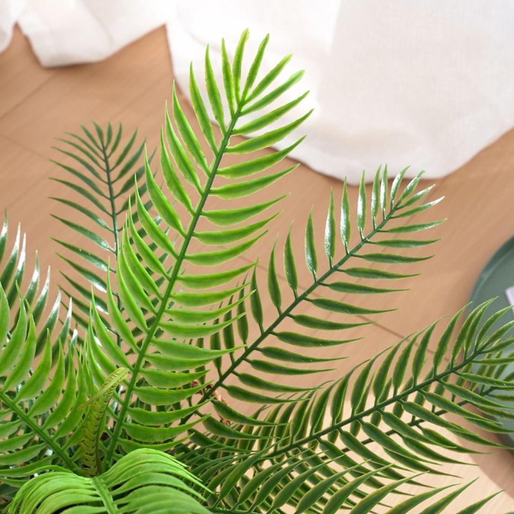 18 листьев искусственная пальма тропические растения поддельные пальмовые листья домашний сад