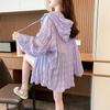 Summer Hooded Jacket Sweatshirt Women Sun Protection Fashion Single Breasted Sunscreen Thin Loose Casual Coat