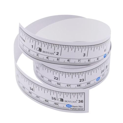 Adhesive Tape Measure with Centimeter and Inch Scales (Adhesive Tape Measure, 90cm/36inch X 1)