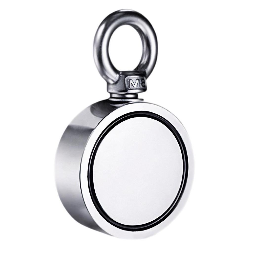 Неодимовый Железо Бор Сильный Поисковый Магнит с Противоударным Крюком и Рым-болтом