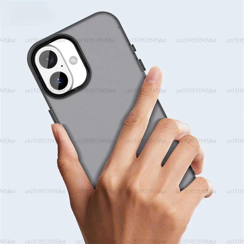 Противоударный чехол для телефона конфетного цвета для iPhone 17, матовый ПК прозрачный чехол для iPhone 17 Air 17 Pro Max, чехол для iPhone 17