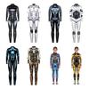 Stretchy Robot Armor Print Halloween Cosplay Jumpsuit Bodysuit Costume