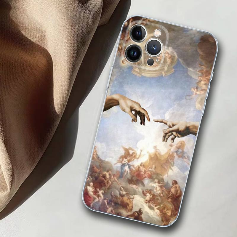 Мягкий силиконовый чехол для телефона с рисунком в стиле Ренессанс для iPhone 14 13 12 11 Pro Mini XS MAX 8 7 6 Plus X XS XR