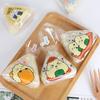 100Pcs Lovely Cartoon Triangle Rice Ball Packing Bag Seaweed Onigiri Sushi Making Mold Tools Bento Accessories