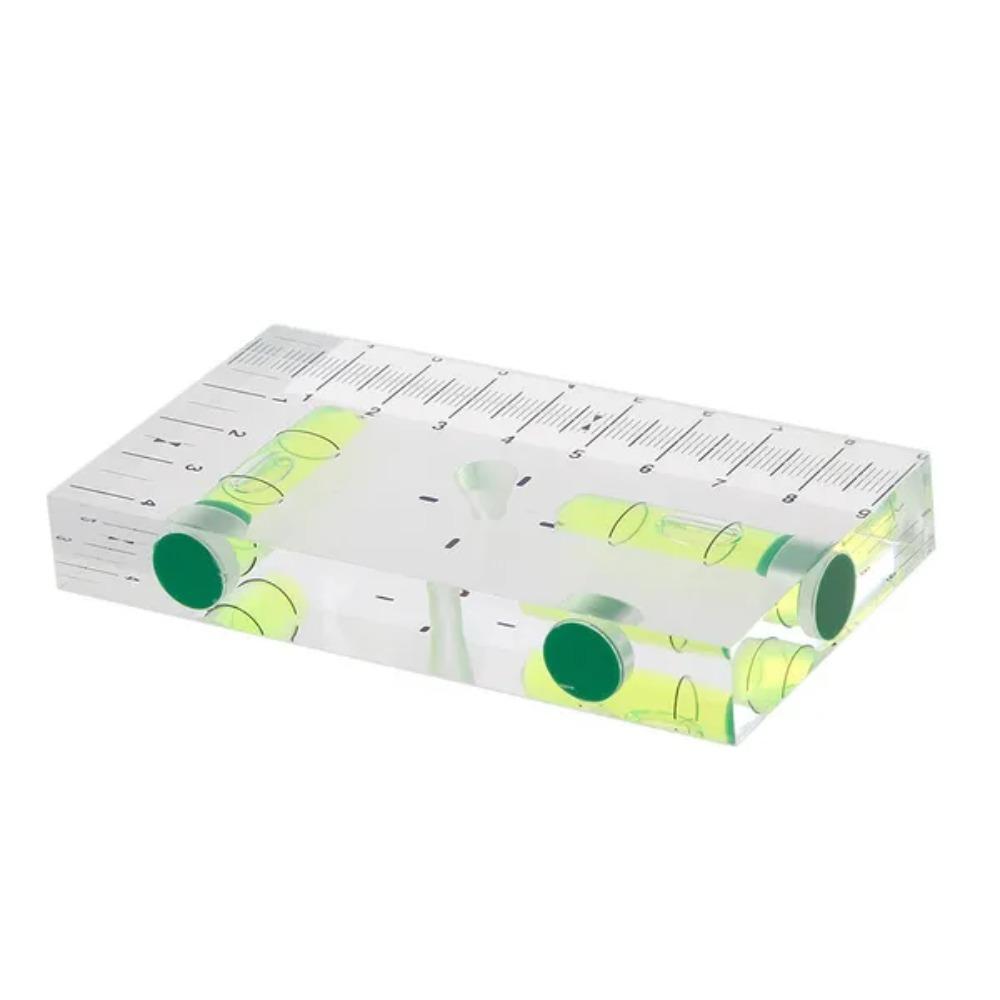 High Precision Transparent Two Direction Magnetic Level Bubble Mini Level MAS