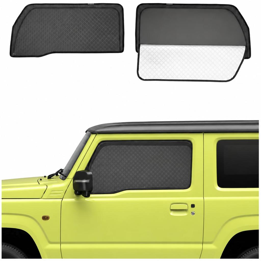 MWWM Jimny Nomad JB64 JB74 Солнцезащитная Сетчатая Шторка Водительская и Пассажирская Стороны 2-в-1 (2018-) - (2 куска)