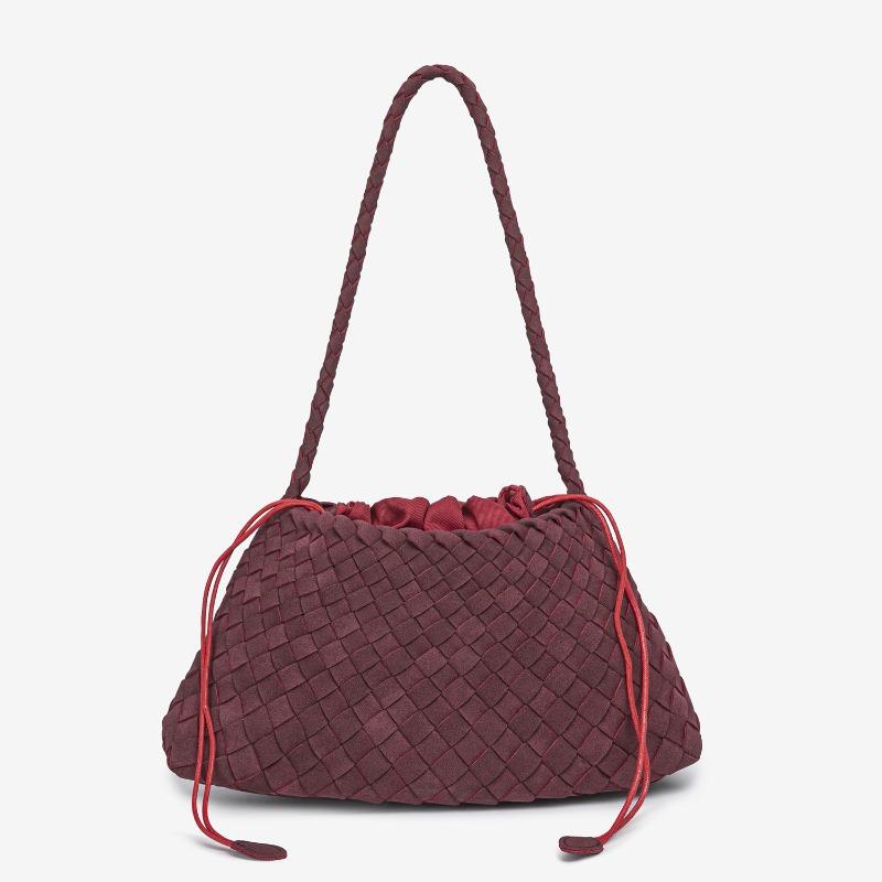 Сплетенная вручную сумка-подмышка на плечо, осенне-зимняя матовая сумка-лодочка в ретро-стиле, сумка-корзина для овощей, мамина сумка