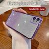Luxury Electroplated Glitter Cases For Motorola Moto G20 G22 G23 G24 Plating Transparent Case Shockproof Soft Cover Moto G24 G23