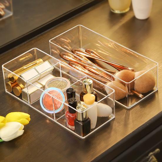 Органайзер для ящиков, многорешетчатый штабелируемый PS, аксессуары для красоты, разделитель лотков для ящиков, офисные принадлежности