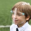 2 шт. Защитный экран для лица Прозрачный Полностью закрывающий лицо Защитная пленка Инструмент Анти-масло Анти-туман Кухня Дом Чистка Защита от пыли Маска