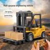 2.4G Remote Control Forklift Toy: 11-Channel Crane with Lights and Music for Kids