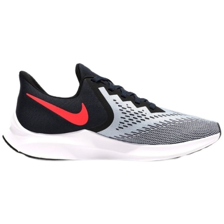 Nike Zoom Winflo 6 Повседневная тканевая амортизация Противоскользящая Прочная Дышащая Посадка Низкий верх Марафонские кроссовки Мужские кроссовки CW3171-461
