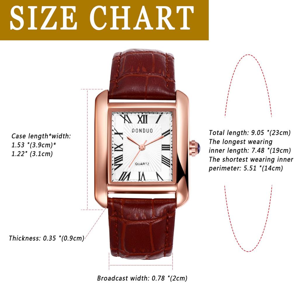 Рим аналоговый дисплей кожаный ремешок старинные стильные пара часов кварцевые часы водонепроницаемые коричневые модные аксессуары день рождения годовщина Рождество