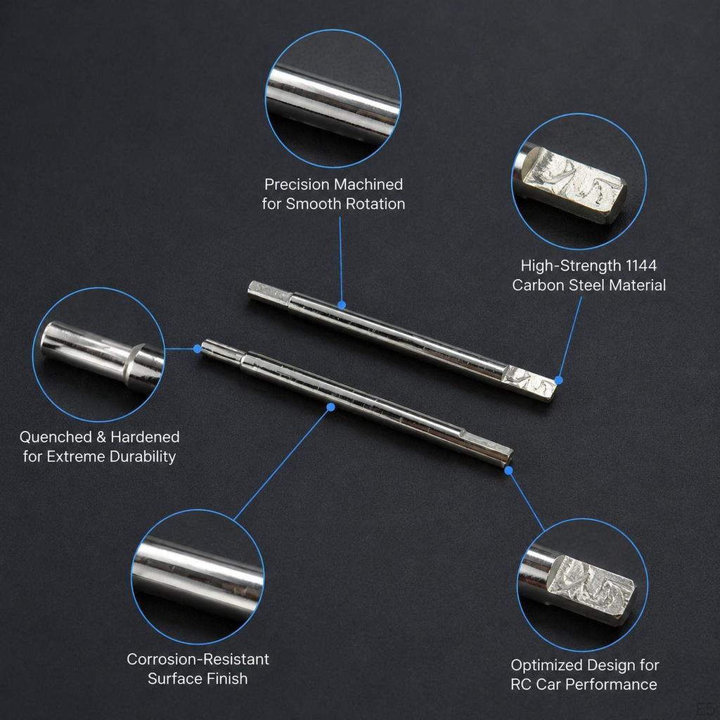 1/18 Shaft DIY Accessories Heavy Duty Parts RC Car Driveshaft for Model