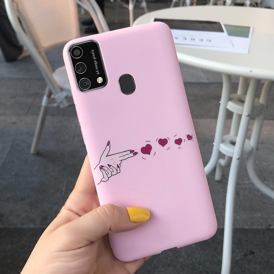 Чехол для Samsung Galaxy M31 M21s 2020 Парный Чехол для телефона с Сердечком Любви Для Samsung M31 Prime SM-M315F M 31 M 21s Мягкий Чехол 6,4 дюйма