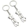 2Pcs 2022 Winter Sports Games Ski Keychain Ski Sports Key Ring Skier Keychain Sports Charm Skiing Gift for Skier Ski