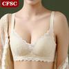 Нижнее белье Тонкие срезы Собранные Не оставляющие следов Дышащая боковая грудь Непровисающий Регулируемый бюстгальтер с неметаллическим кольцом