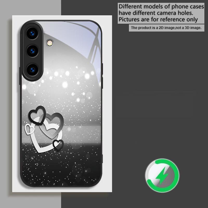 Теплый и романтичный дизайн любви Подходит для Samsung Galaxy S26 Ultra S20 FE S21 S22+ S23 Plus S24 S25 Edge магнитное стекло Чехол для телефона