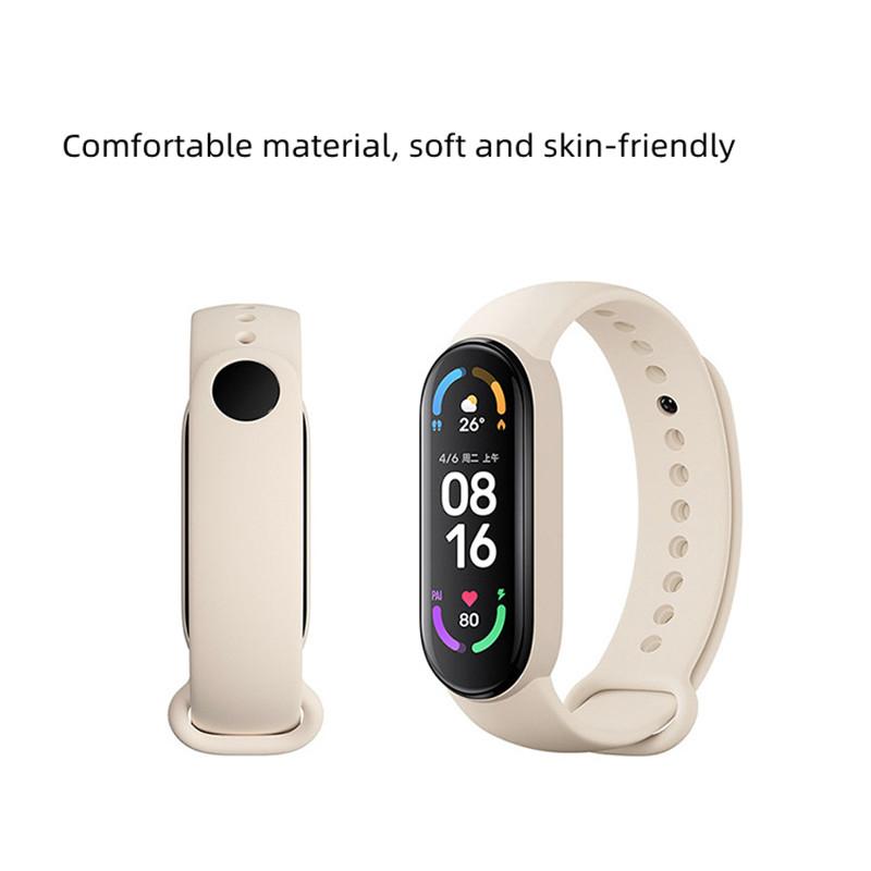 Сменный ремешок для Xiaomi Mi Band 3 4 5 6 Smartwatch, силиконовый ремешок на запястье, сменный силиконовый браслет