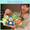 Bear Frog Donkey Turtle Plush Keychain Bag Decoration Pendant 12cm Gift