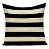 Черно-белый простой геометрический полосатый декоративный чехол на подушку из полиэстера для дивана, домашний декор, наволочка для подушки в гостиную