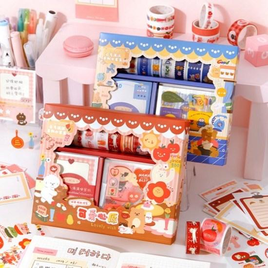 Hayoung's Hello Bear Diary Decorating Set, a Popular Character In Korea