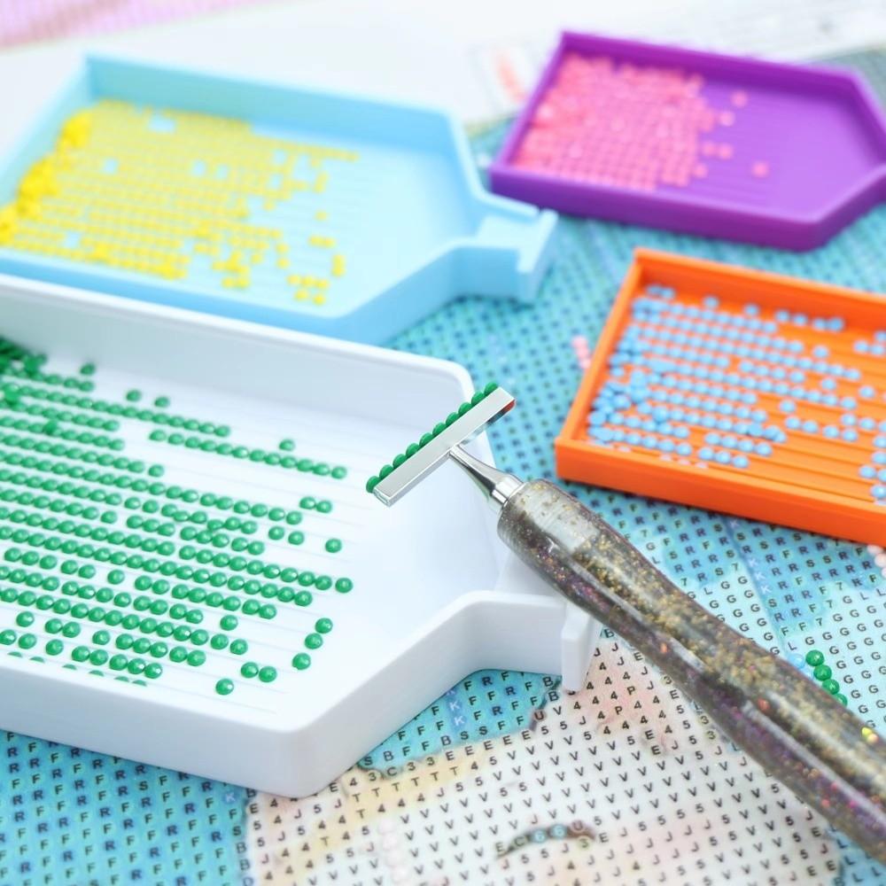 With Lid Storage Tray Drill Pen Holder Diamond Art Tools For 5D DIY Diamond Art