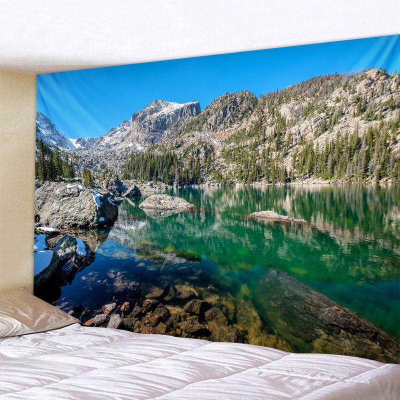 Волшебный лесной замок, гобелен, гобелен со сказкой, приключением, фэнтези, настенный гобелен в стиле хиппи, украшение для детской комнаты и спальни