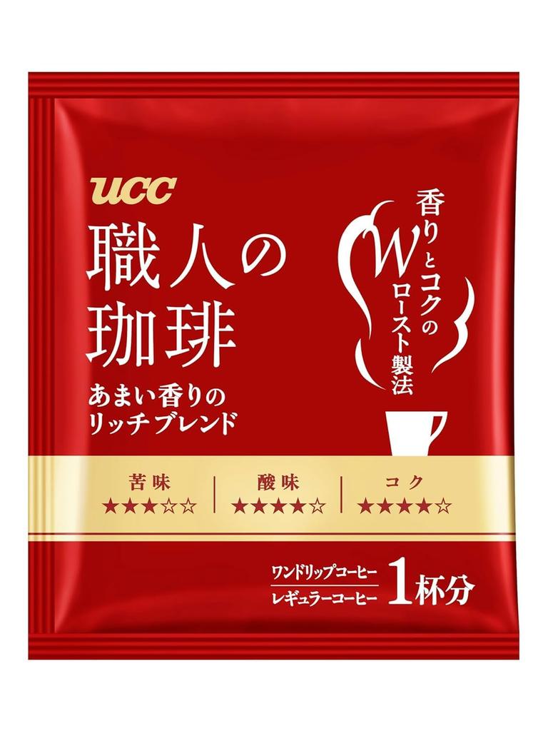 UCC Artisan Coffee Drip Сладкий ароматизированный Rich Blend 16 чашек