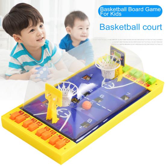 Basketball Board Game 2 Players Interactive Educational Finger Push Basketball Launching Toy