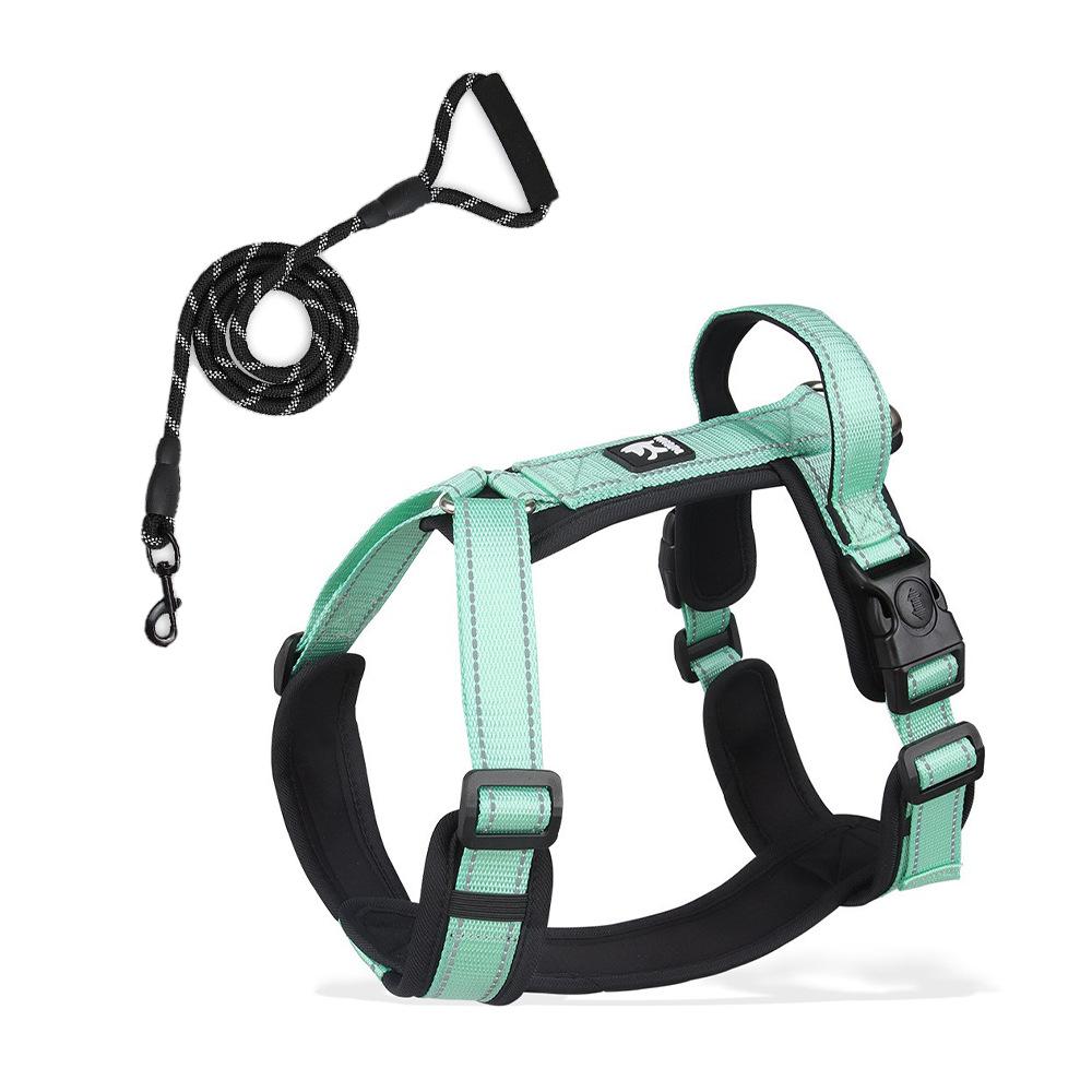 Новый поводок для собак, двухсекционный нагрудный ремень для домашних животных, поводок для прогулок с собаками малого и среднего размера