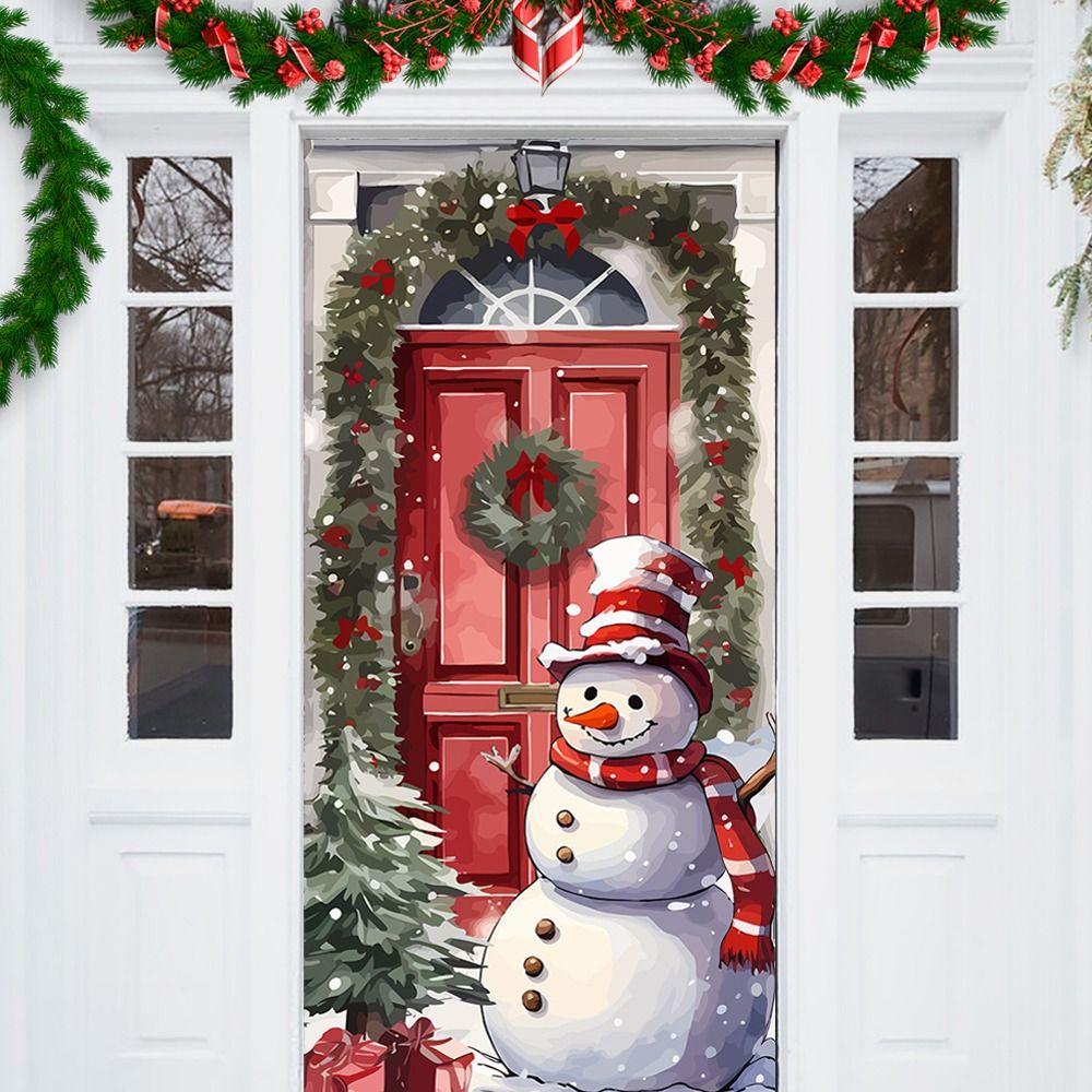 DIY Accessories Christmas Door Cover Party Decoration Window Sign Banners  Christmas