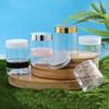 5Pcs Travel Face Cream Jar Empty Plastic Cosmetic Makeup Bottle 20Ml 30Ml 50Ml Transparent Storage Container Refillable Bottles