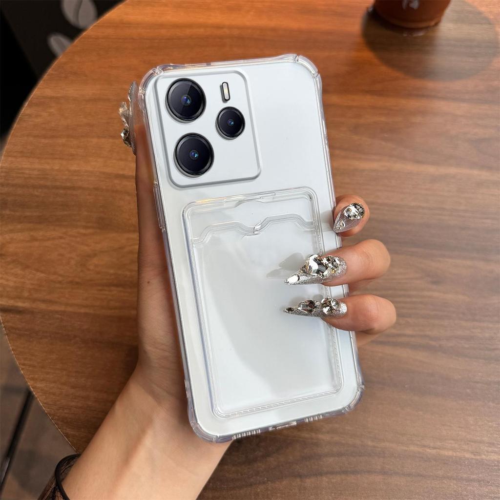Чехол для телефона Xiaomi Redmi Note 14 5G 4G в стиле Ins со слотом для карт, защита четырех углов подушкой безопасности, противоударный защитный чехол