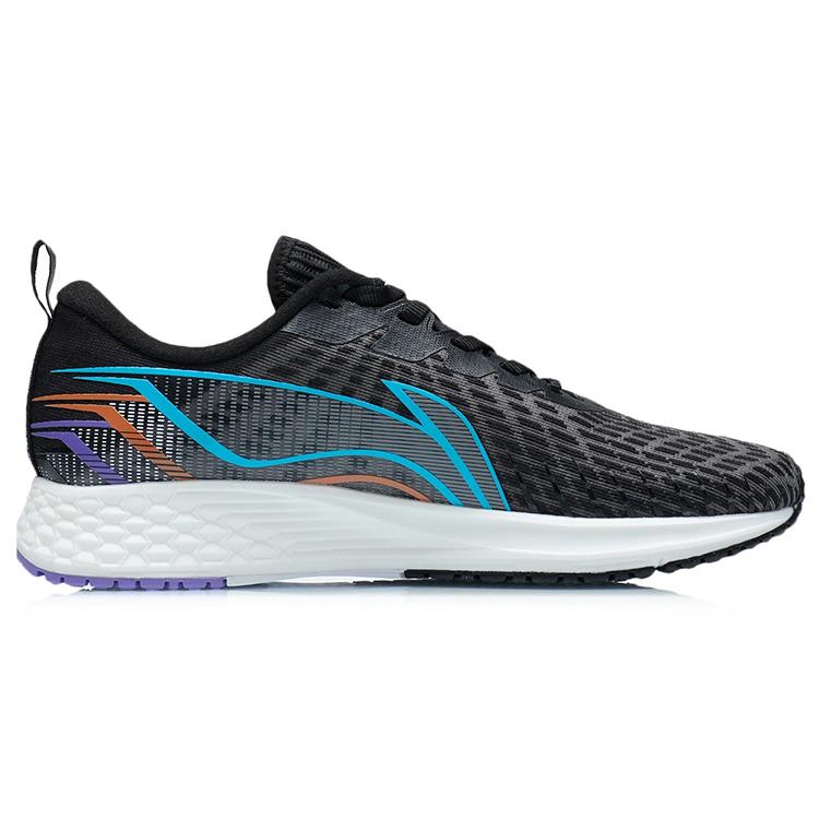 Li Ning Red Hare 1 Амортизация Отскок Покрытие Влагоотведение Водонепроницаемые Низкие Беговые Кроссовки Женские Мужские Серый ARMR022-4