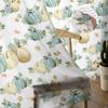 Thanksgiving Pumpkin Leaves White Voile Drapes For Bedroom Space Tulle Window Drape For Living Room Sheer Drapes Shades Drapes