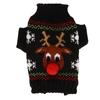 Dog Snow Sweaters Thickening New Year Christmas Dog Holiday Sweaters for Small Medium Dogs XS Black
