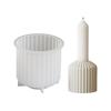 Creative Candle Holders Silicone Molds Premium Silicone Mold For Individualized Striped Candle Holder Ornament Creation
