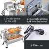 70kgs 15W Charcoal BBQ Grill Outdoors Roaster Lamb Goat Chicken Spit Rotisseries Cooking Electric Motor Stainless Steel