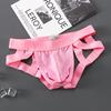 Мужские хлопковые трусы, нижнее белье, сексуальные стринги с бандажами