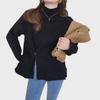 Women's Half Turtleneck Sweater - 2025 Autumn/Winter Fashion, Loose Fit, Versatile, Slimming, Split-Knit Design