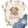 Винтажная футболка с логотипом группы Queen со львами и орлом