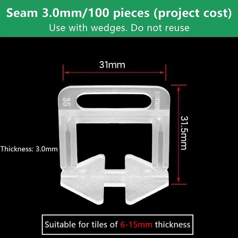 Система выравнивания плитки Укладочные клинья Выравнивающие распорки Уровнемер Локатор Распорки Напольный уровень Стена 1/1.5/2/2.5/3 мм
